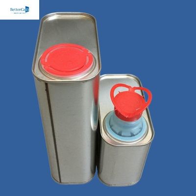 شراء علب طلاء قابلة للتخصيص سعة 500 مل سعة 1 لتر ، علب صفيح مستطيلة فارغة online manufacture