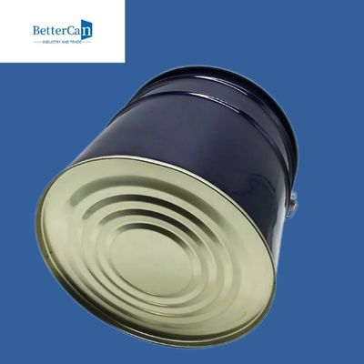 شراء دلو طلاء معدني أزرق 5 جالون ، سطل معدني دائري بمقبض online manufacture