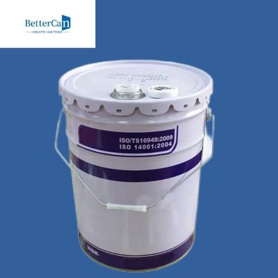 شراء دلو طلاء معدني مضاد للصدأ 15 لتر 20 لتر دلو أبيض مع غطاء online manufacture