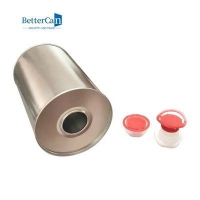 شراء علبة معدنية دائرية سعة 1 لتر يمكن طباعة شعار زيت المحرك online manufacture