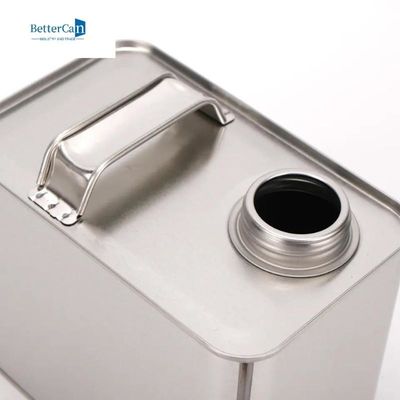 شراء علب صفيح دهان فارغة سعة 4 لتر حاويات صفيح زيت مربعة بغطاء online manufacture