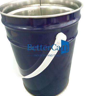 شراء دلو 5 غالون دلو من القصدير الأبيض 5 لتر دلو من القصدير مع حلقة قفل صمام المطاط online manufacture