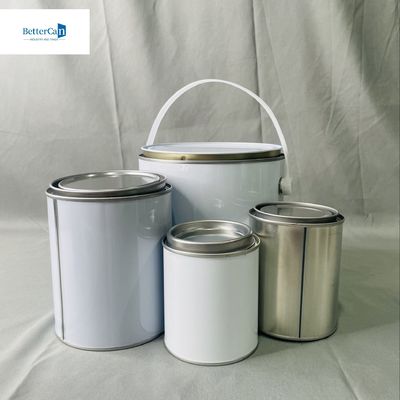 شراء 4 لتر مربع الدلو دلو غطاء الخشب حزمة 1 جالون OEM علب الطلاء الفارغة online manufacture