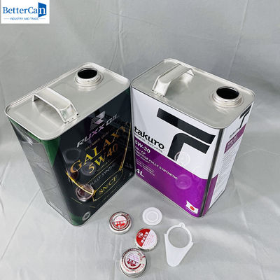 شراء 1 غالون زيت المحرك علب القطن المعدنية مع غطاء مغلق زيت المحرك المقبض المعدني online manufacture