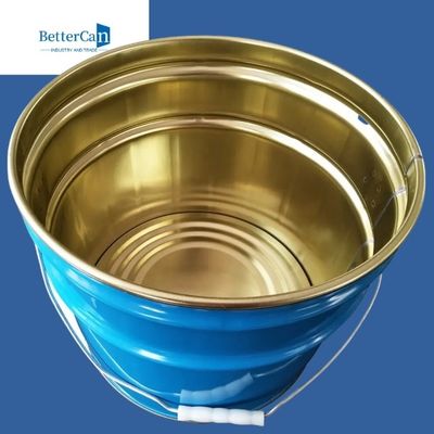 سطل طلاء معدني قابل للإغلاق دلو معدني خمسة جالون مع غطاء مقبض