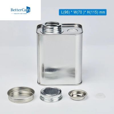 حاوية فول قهوة مربعة فارغة 18 أونصة L95mm * W75mm * H115mm