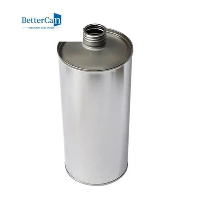 حاويات معدنية مربعة الختم المسطح سعة 1 لتر L105 * W60 * H180 مع غطاء برغي