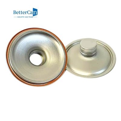 إكسسوارات علب الطلاء ISO9001 ، غطاء غطاء القصدير المعدني المستدير