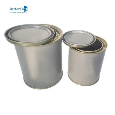 علب طلاء فارغة مخصصة سعة 1 لتر علب طلاء السيارات المستديرة مع غطاء ثلاثي محكم