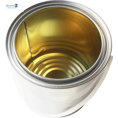 جولة طلاء السيارات القصدير 5 لتر معدن مع غطاء حلقة قفل ليفر ISO9001