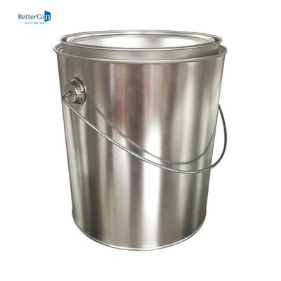 علب طلاء دائرية من الصفيح سعة 4 لتر علب طلاء جالون معدنية فارغة