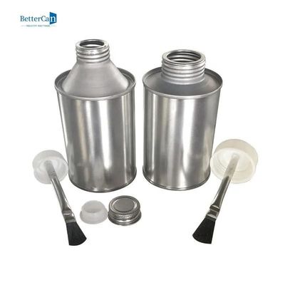 علب الطلاء الصناعية الأسطوانية الشعار debossed الغراء التعبئة والتغليف فارغة 250ml علبة الطلاء