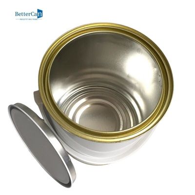 محكم الغلق طلاء معدني القصدير المعاد تدويره جولة فارغة واحدة جالون علب الطلاء