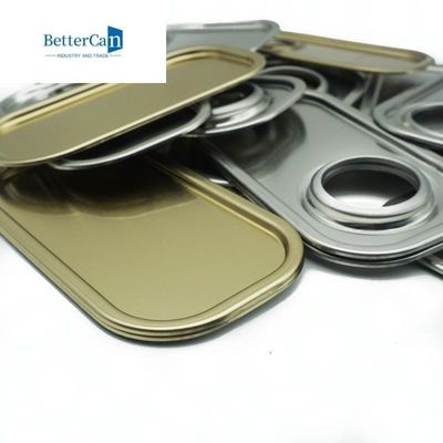 يمكن غطاء مستطيلة القصدير 0.23mm / 0.28mm / 0.30mm مكونات القصدير