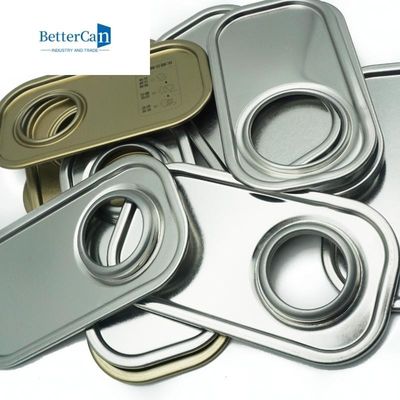 يمكن غطاء مستطيلة القصدير 0.23mm / 0.28mm / 0.30mm مكونات القصدير