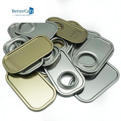 يمكن غطاء مستطيلة القصدير 0.23mm / 0.28mm / 0.30mm مكونات القصدير