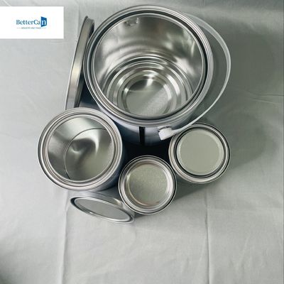 4 لتر مربع الدلو دلو غطاء الخشب حزمة 1 جالون OEM علب الطلاء الفارغة