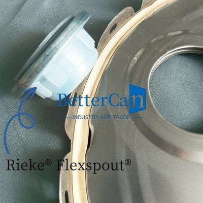 0.35ملم سمك دلو من القصدير غطاء دلو مع ريك Flexspout ملحقات القصدير 0.38ملم مقياس غطاء دلو